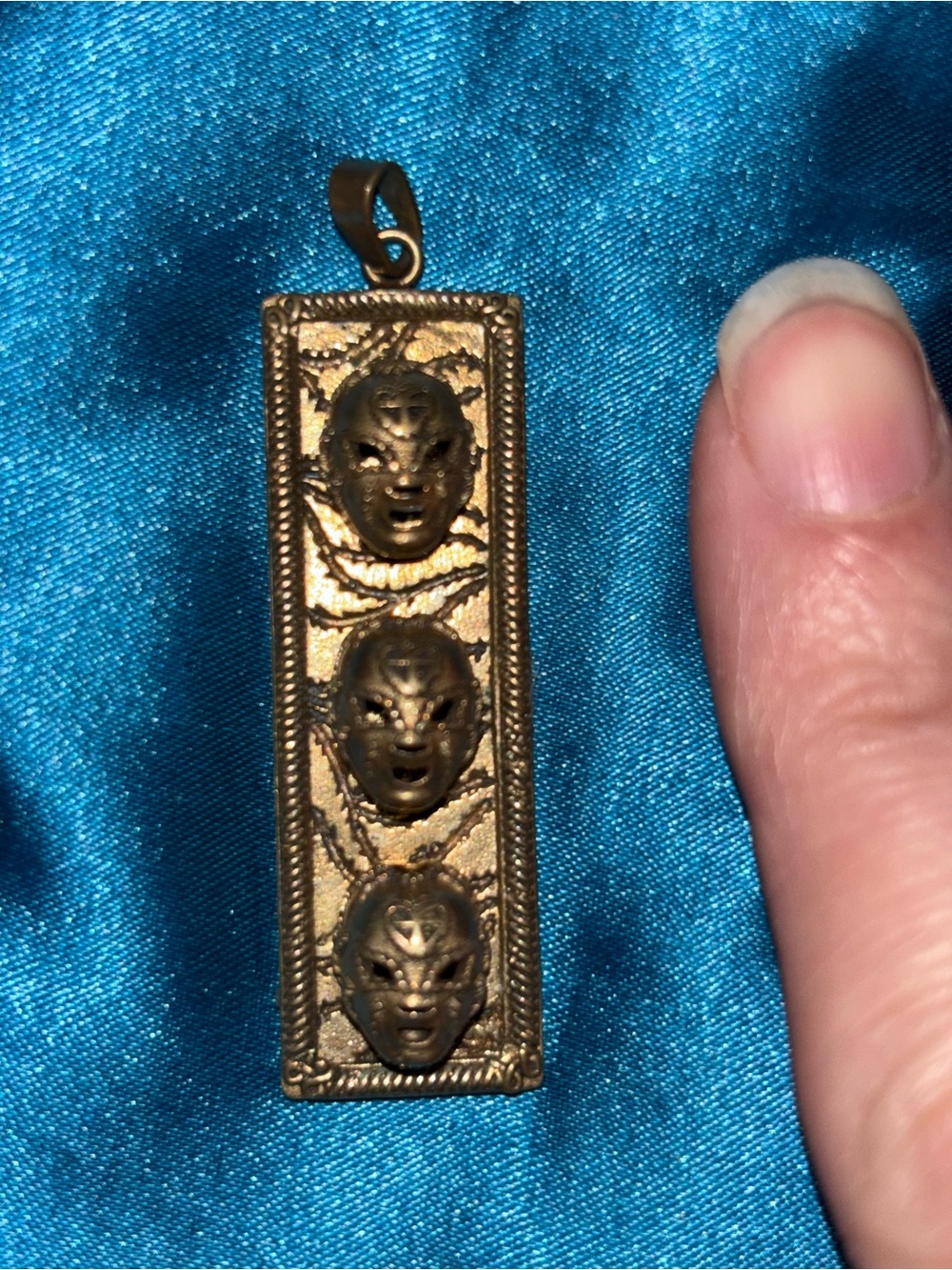 VSA- RETIRED RARE Bronze Luchador pendant